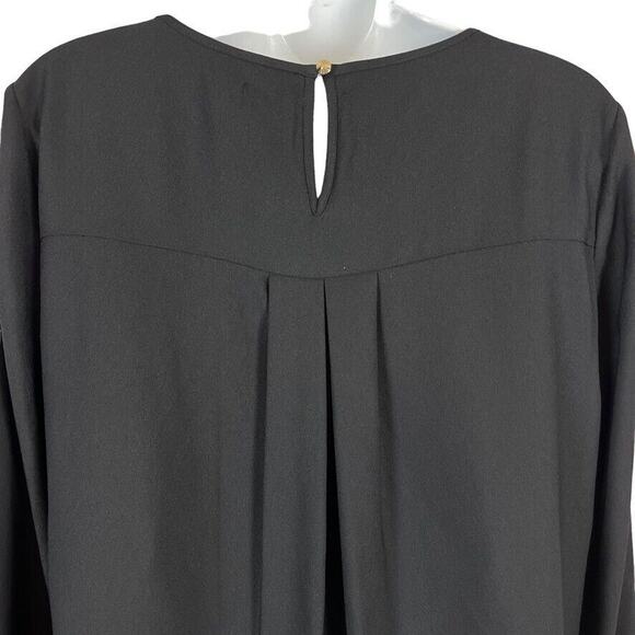 Jessica Simpson Black Gold Studded Shift Whimsigoth Long Sleeve Dress Witchy 12 - Picture 13 of 15